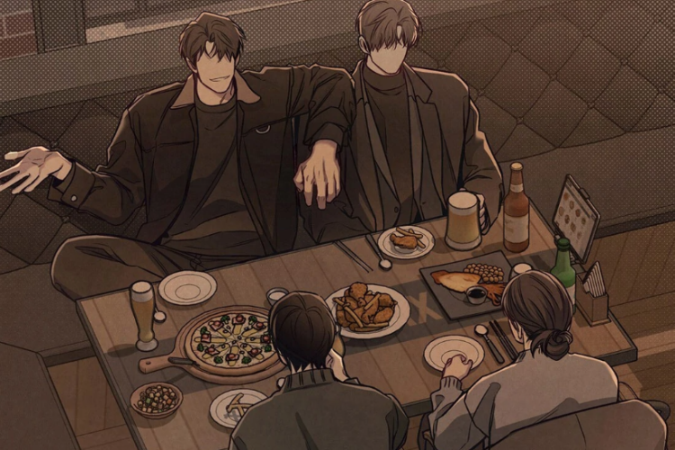 RAW BL Manhwa Between the Lines Chapter 77 English Translation, Accidentally Becomes a High School Reunion